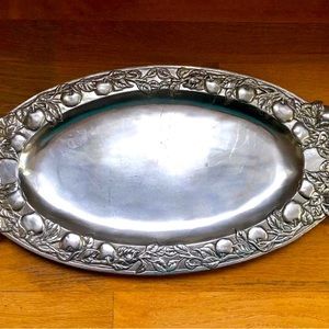 Vintage Arthur Court Apple & Leaf Serving Tray/Platter